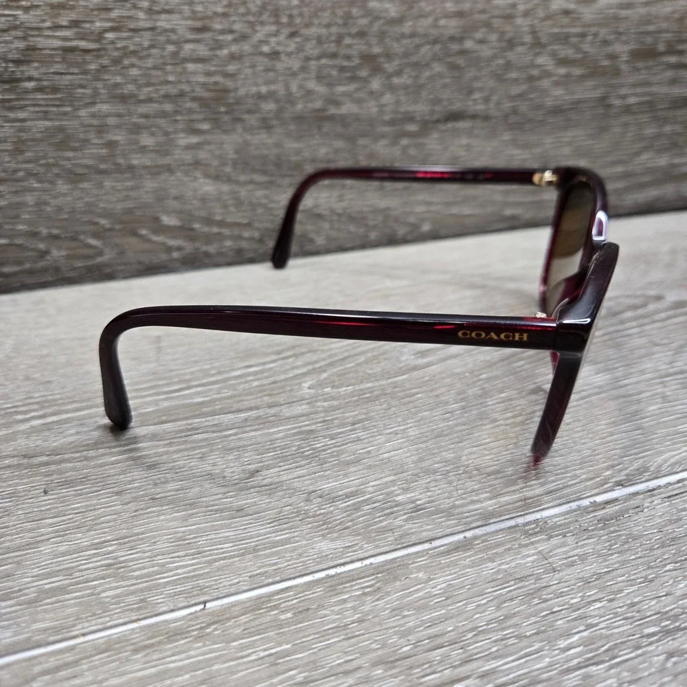 Coach HC 8271U L1101 Sunglasses Cat Eye Frames Only Burgundy 57-16-140 With Case
